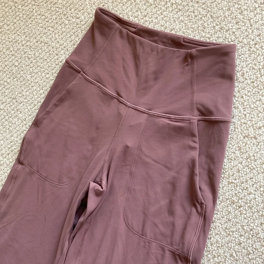 LULULEMON Align High Rise Wide Leg Pant 31” Dark Oxide Size 2 Nulu Soft VEUC - Picture 7 of 16